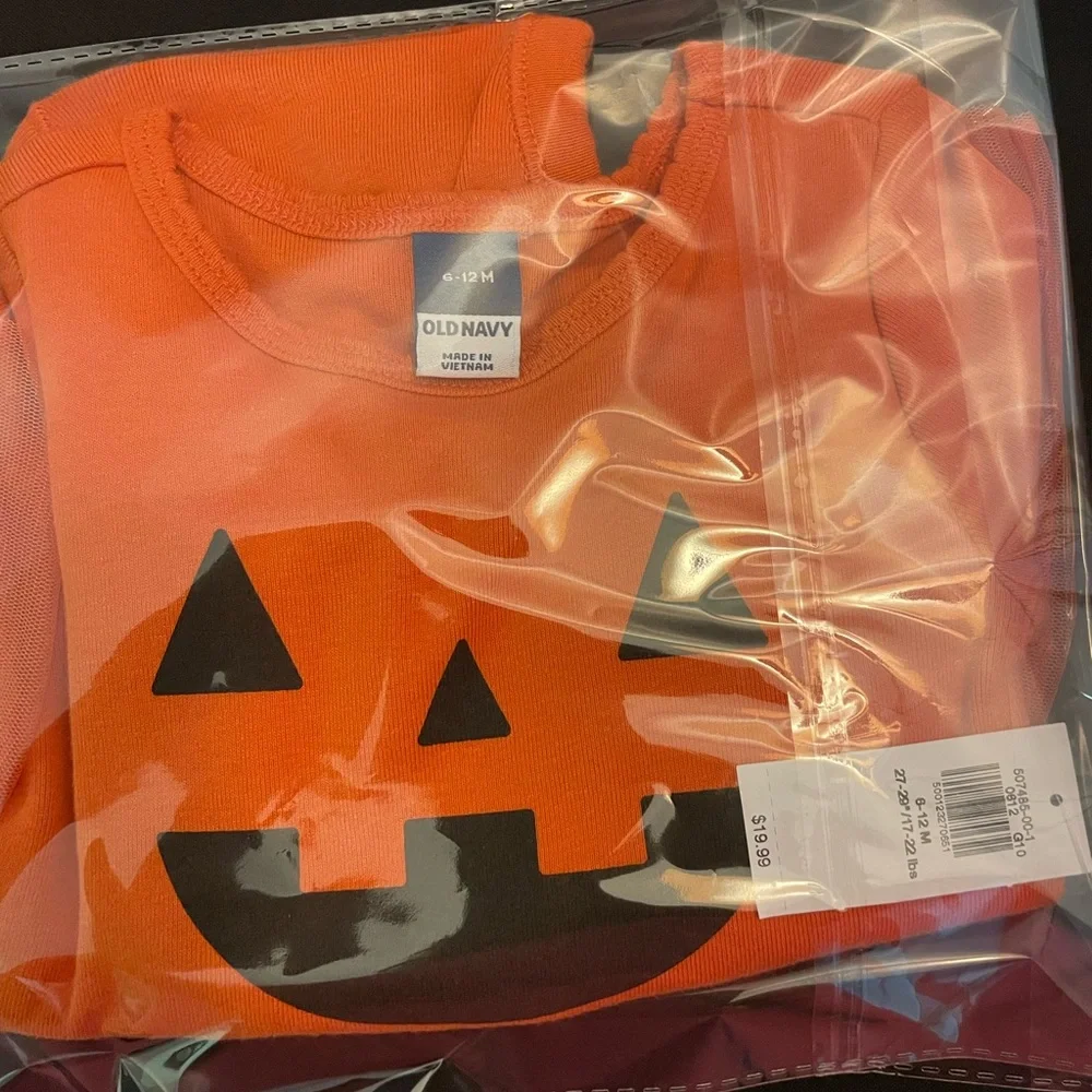 Old Navy‎ Orange and Black Halloween Costume 6-12 months